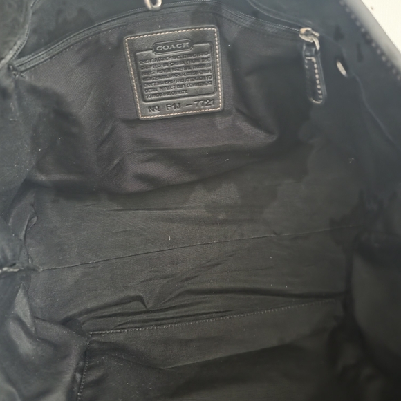 vintage Coach signature tote bag Wool - Picture 7 of 10